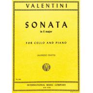 Valentini, Sonata in E major for Cello