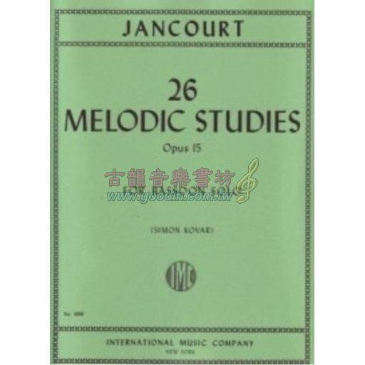 *Jancourt, 26 Melodic Studies Op.15 for Bassoon