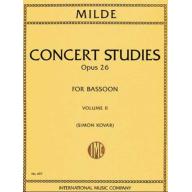 *Milde, 50 Concert Studies Op.26 Volume II for Bas...