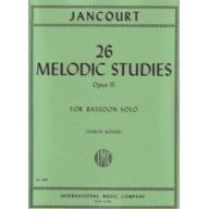 *Jancourt, 26 Melodic Studies Op.15 for Bassoon