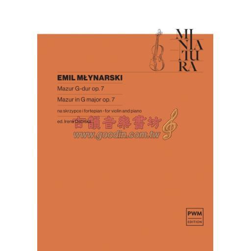 Emil Mlynarski, Mazur in G major Op.7 for Violin
