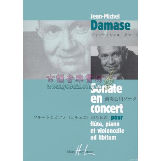 Jean-Michel Damase, Sonate en concert Op.17 For Flute, Cello, Piano