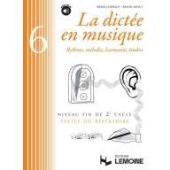 La dictée en musique Vol.6 - Niveau Début De 2eme ...