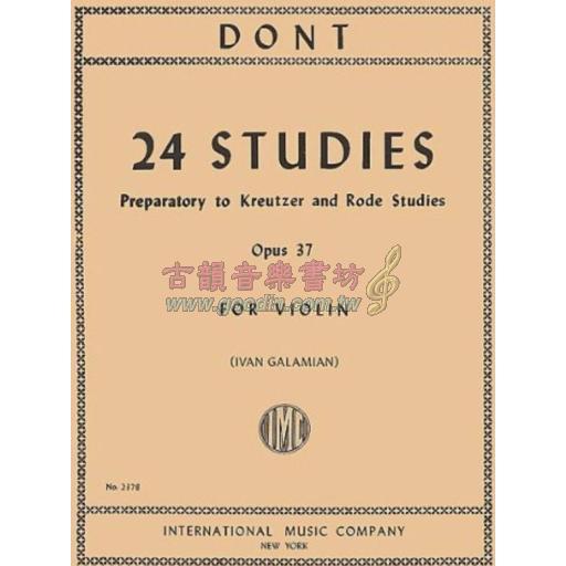 Dont, 24 Studies Op.37 for Violin