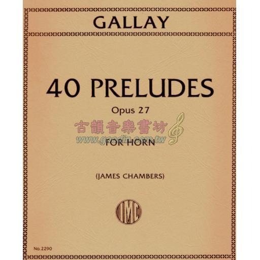 Gallay, 40 Preludes Op. 27 for Horn