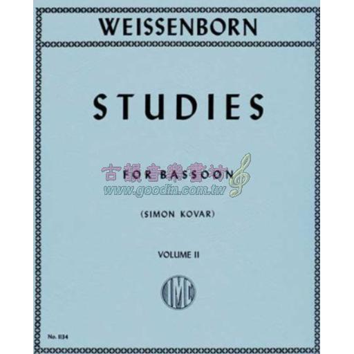 Weissenborn, Studies Op.8 Book 2 for Bassoon