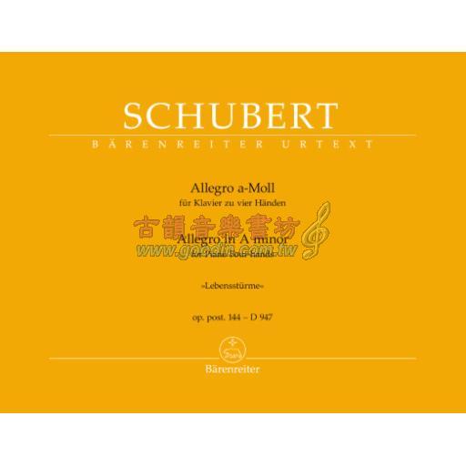 Schubert, Allegro in A minor 1P4H 