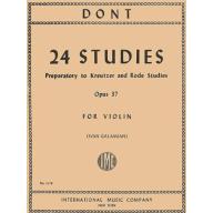 Dont, 24 Studies Op.37 for Violin