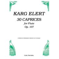 Karg-Elert, 30 Caprices Op.107 for Flute