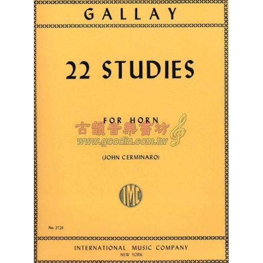 Gallay, 22 Studies for Horn 