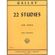 Gallay, 22 Studies for Horn 
