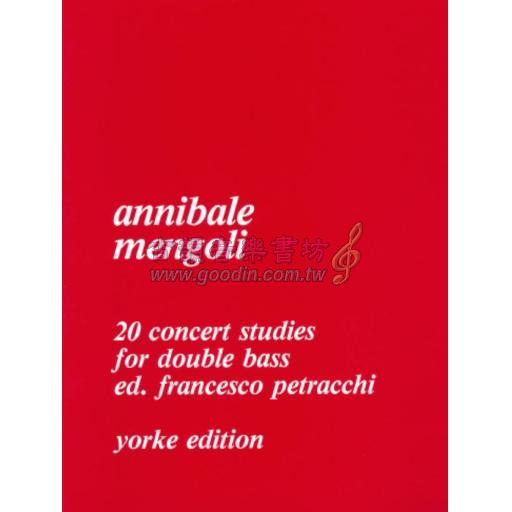 Annibale Mengoli, 20 Concert Studies For Double Bass