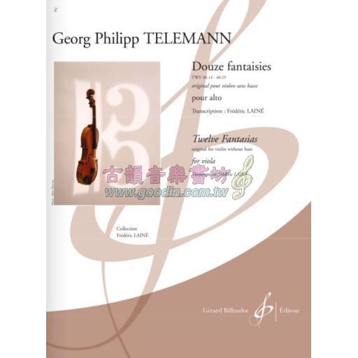 Telemann, Douze Fantaisies TWV40:14 à 40:25 original pour violon sans basse