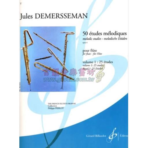 Demersseman, 50 études mélodiques opus 4-1e cahier pour Flute