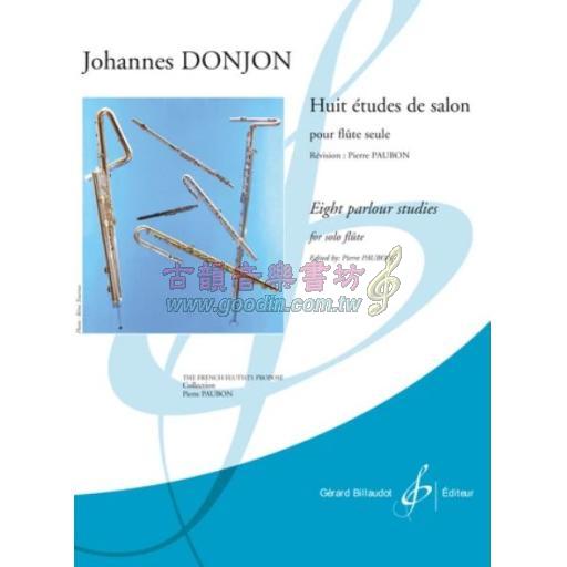 Donjon, 8 Études de salon for Solo Flute