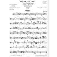 Telemann, Douze Fantaisies TWV40:14 à 40:25 original pour violon sans basse