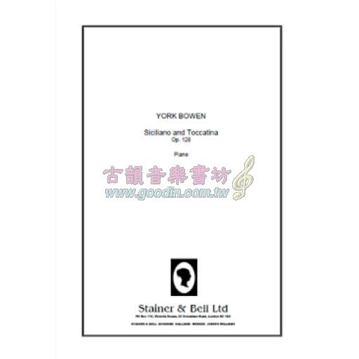 York Bowen, Siciliano and Toccatina Op.128 Piano 