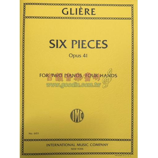 Gliere Six Pieces Op.41 2P4H  