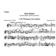 Prokofiev, 3 Pieces Romeo & Juliet for Violin