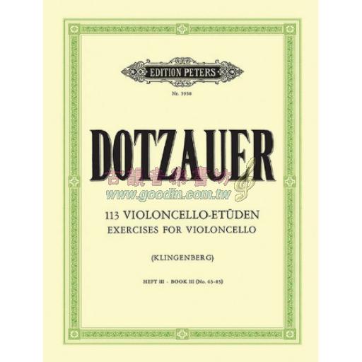 Dotzauer 113 Studies III for Cello