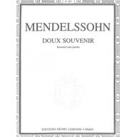 Mendelssohn, Doux Souvenir for Piano