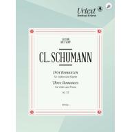 Clara Schumann 3 Romances Op.22 for Violin 