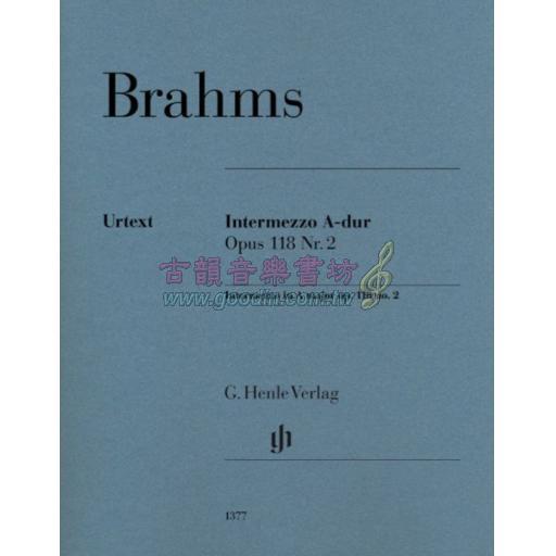 Brahms, Intermezzo A major Op.118 No.2