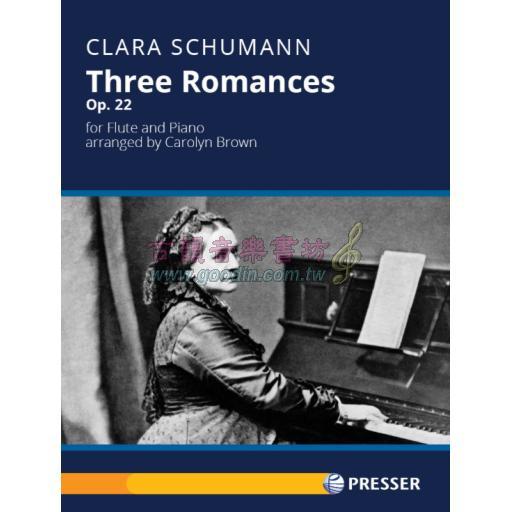 Clara Schumann 3 Romances Op.22 for Flute