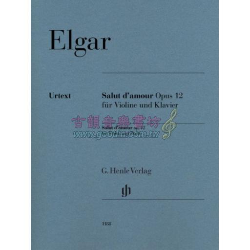 Elgar Salut d’amour op. 12 for Violin