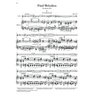 Prokofiev Five Melodies op. 35a Violin