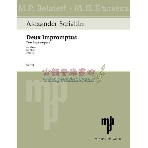 Scriabin Two Impromptus for Piano