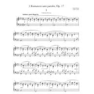 Fauré 3 Romances sans paroles