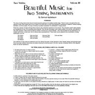 Beautiful Music for two Violin Book III  