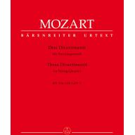 Mozart Three Divertimenti for String Quartet K.136-138