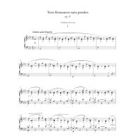 Fauré Trois Romances for Piano Op.17