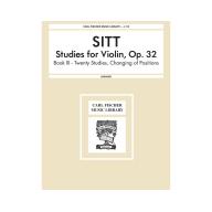 Sitt,Studies for Violin Op.32 Book 3