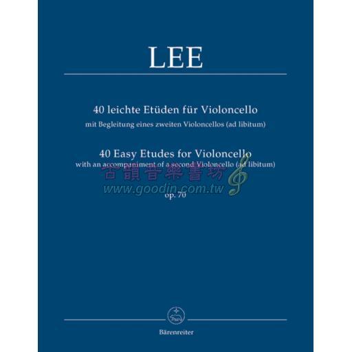 Lee, 40 Easy Etudes Op.70 for Violoncello