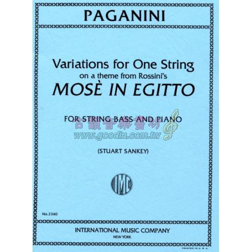 Paganini Mose In Egitto for String Bass