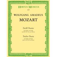 Mozart Twelve Duets KV487 for Violin and Viola
