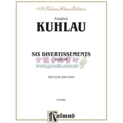 Kuhlau Six Divertissements Op.68 for Flute