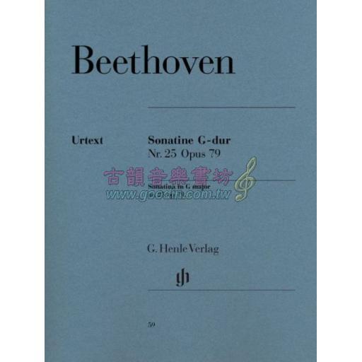 Beethoven, Piano Sonatas G major Op.79 No.25 