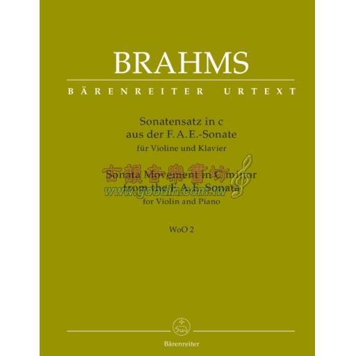 Brahms Sonata Movement in C minor for Violin