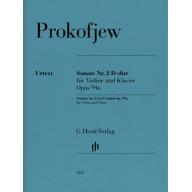 Prokofiev, Violin Sonata No.2 D major Op.94a
