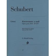 Schubert, Piano Sonata a minor op. post. 164 D 537