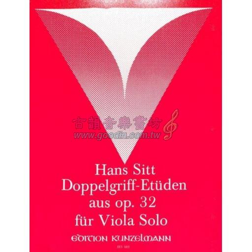 Sitt, Doppelgriff Etüden Op.32 for Viola