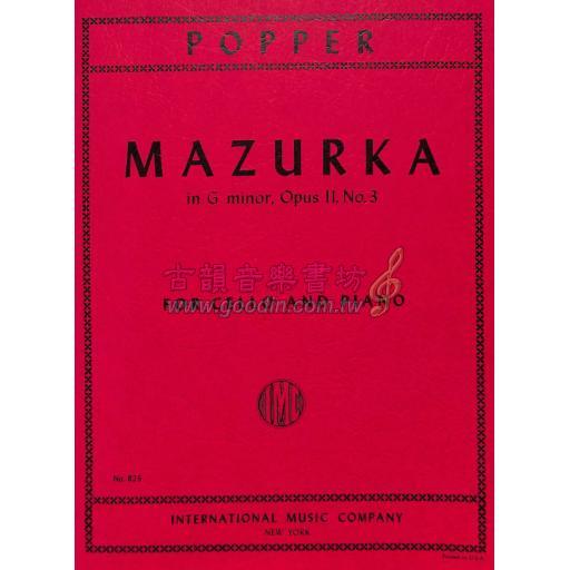 Popper Mazurka in G minor Op.11 No.3 Cello