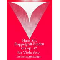Sitt, Doppelgriff Etüden Op.32 for Viola