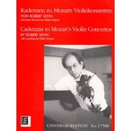 Mozart Cadenzen Violinkonzerten KV207