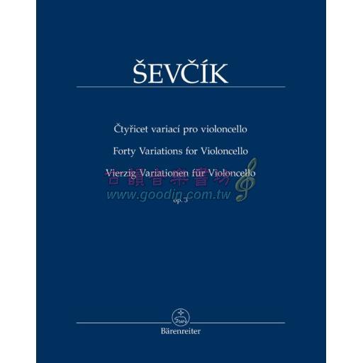 Sevcik, Forty Variations op.3 for Cello <預購>