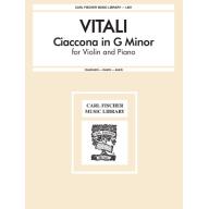 Vitali Ciaccona In G Minor for Violin